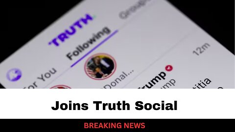 First Dem Senator Joins Truth Social