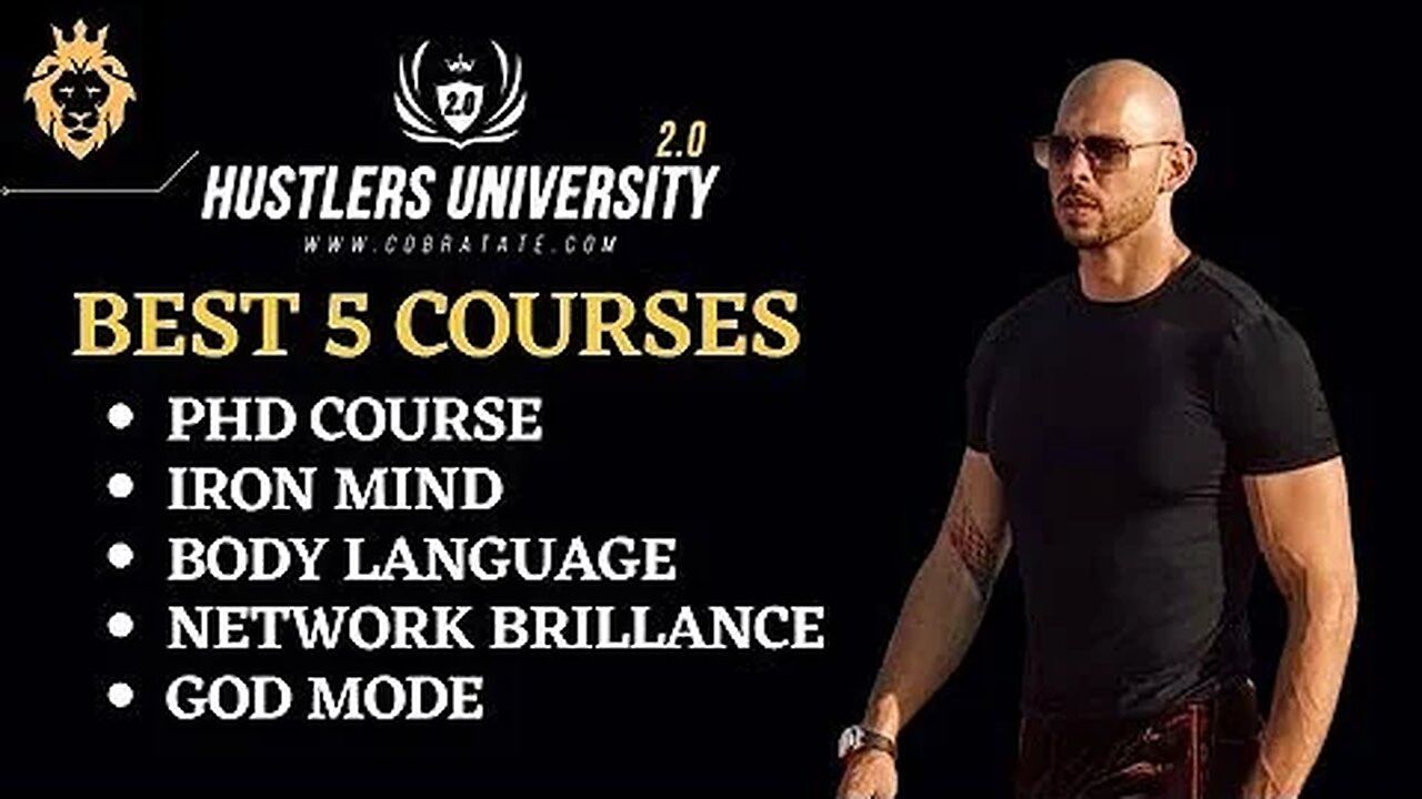 Andrew Tate ALL COURSES (PhD, Iron Mind, Body Language, Network Brilliance, Tristan Tate God Mode)