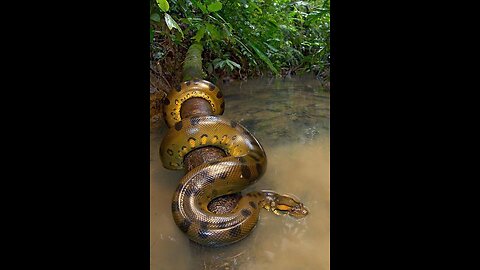 Anaconda eating beef