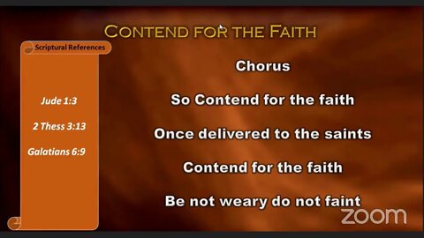 Contend For The Faith's Divine Service