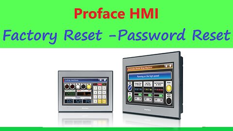 0145 - Factory reset proface hmi password