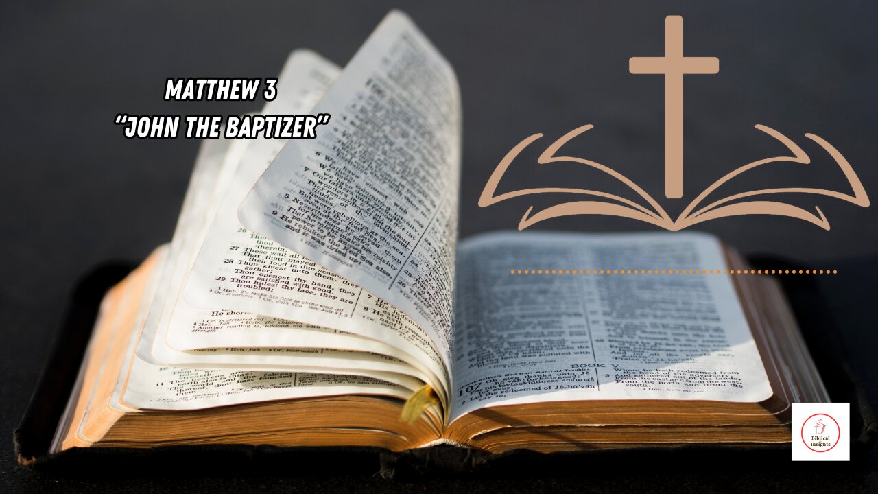 UNBINDING THE PAGES-BRINGING THE NEW TESTAMENT TO LIFE - MATTHEW 3