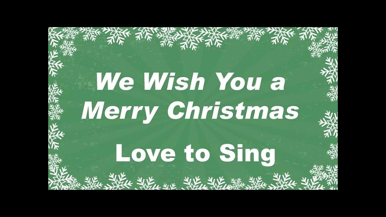 We Wish You a Merry Christmas Instrumental Music | Karaoke Christmas Song | Love to Sing