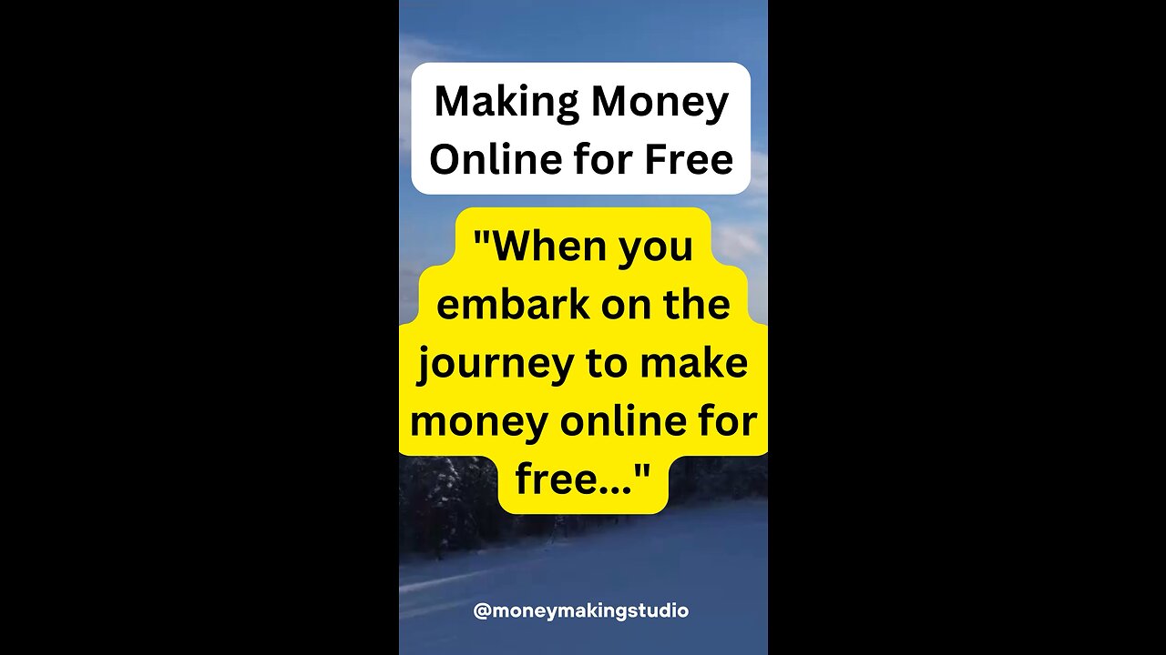 Embark on a money making journey