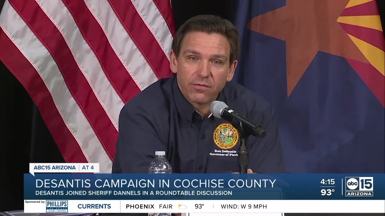 Florida Gov. Ron DeSantis to hold roundtable discussion in Arizona today