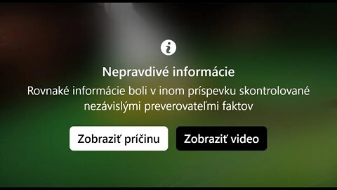 Video s nálepkou Nepravdivé informácie | 2022