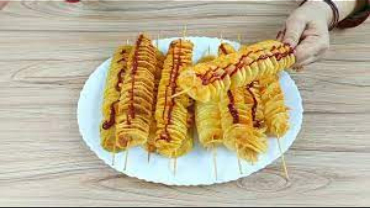 Potato Spiral Recipe I گھر والوں کو حیران کر دیں I potato tornado I Cooking Hacks I patato recipe