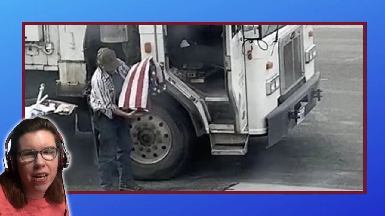 Garbage Man Honors Discarded Flag