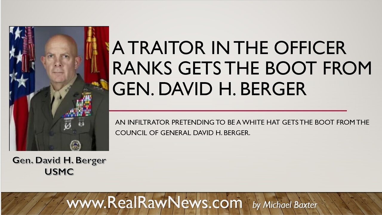 USMC General Berger give USAF Col. Baker the Boot