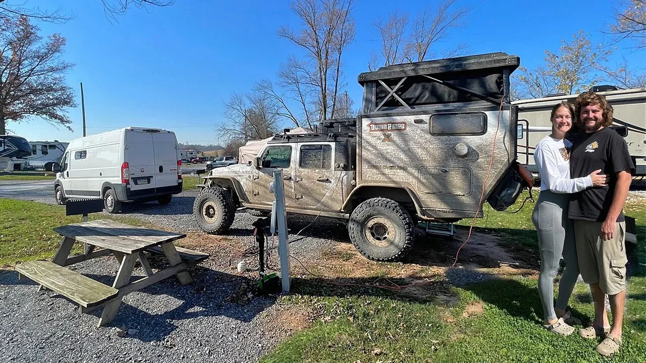 The End of Nomad Life? Moving into a Campground with a Tiny Truck Camper & Van