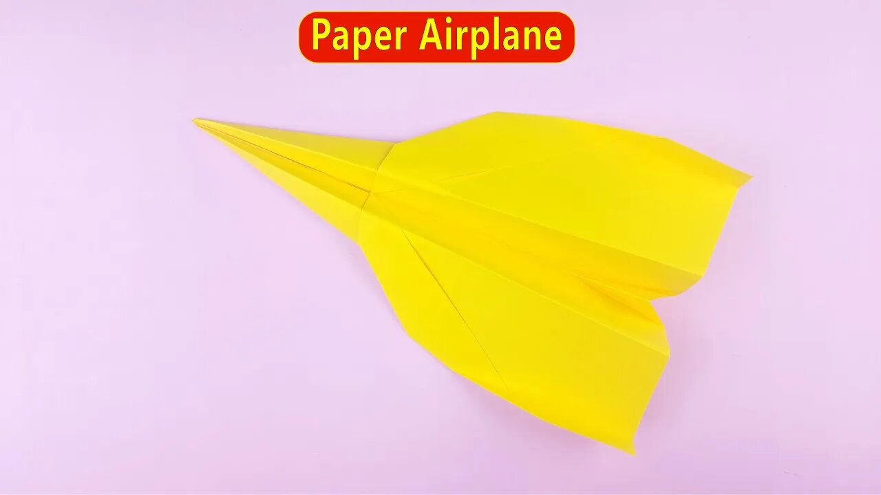 How to Make a Paper Airplane to Fly - Easy Paper Origami Crafts