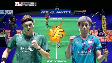 Highlights - Viktor Axelsen vs Lin Chun Yi - Swiss Open 2023
