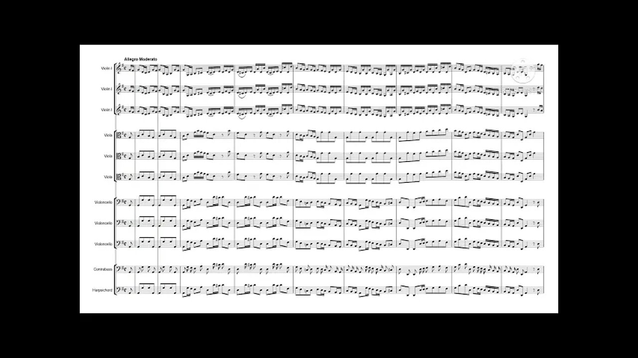 Brandenburg Concerto No. 3 in G Major - KCH 1048