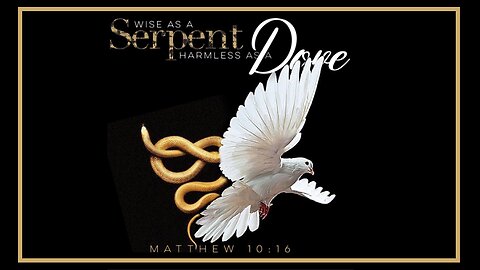 "WISE AS A SERPENT, HARMLESS AS A DOVE"...a STRONG message from The Lord for such a time as this!!