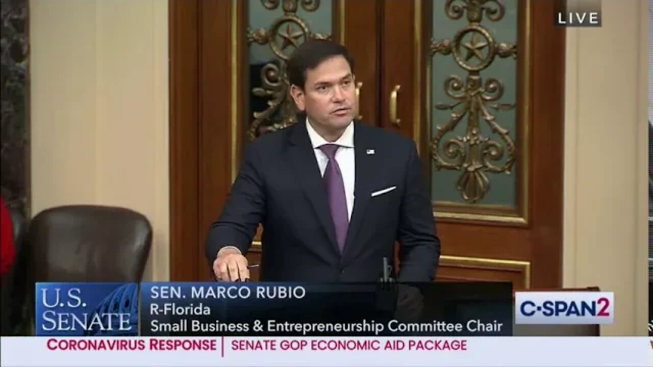 Senator Rubio Delivers Floor Speech Introducing the Second Round of PPP, Targeted Small Business Aid