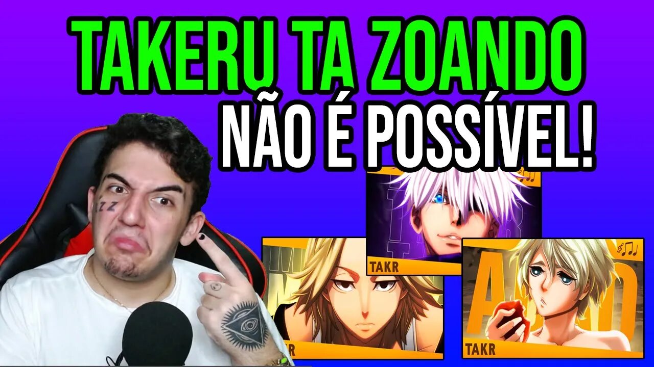 3 EM 1 | REAGINDO TAKERU - MURYO KUSHO (Gojo) | INVENCÍVEL (Mikey) | OLHOS DO SENHOR | REACT TAKERU