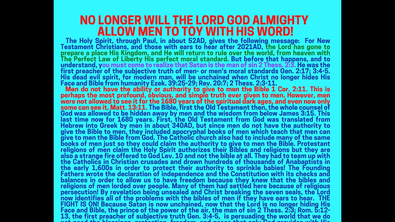 Lev. 10. NO LONGER WILL THE LORD GOD ALMIGHTY ALLOW STRANGE FIRES!