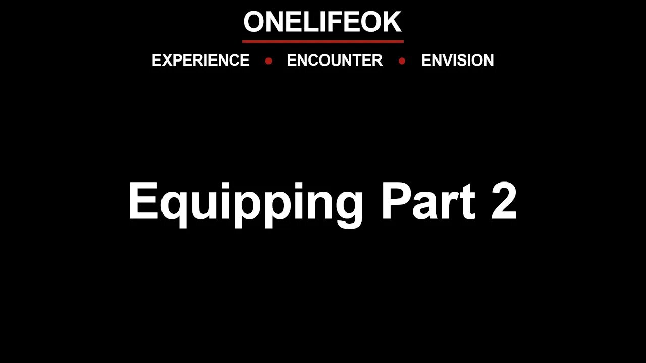 Equipping Part 2 - Wed 6/22/22