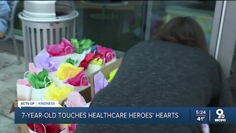 How a girl named Ellory touches health care heroes' hearts