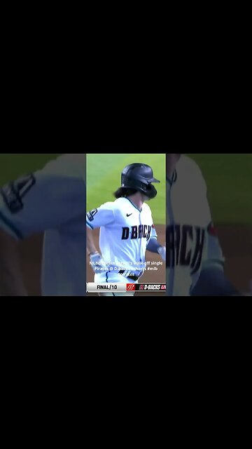 MLB @ Corbin Carroll walk off single Pirates @ D backs #shorts #mlb #pirates #homerun