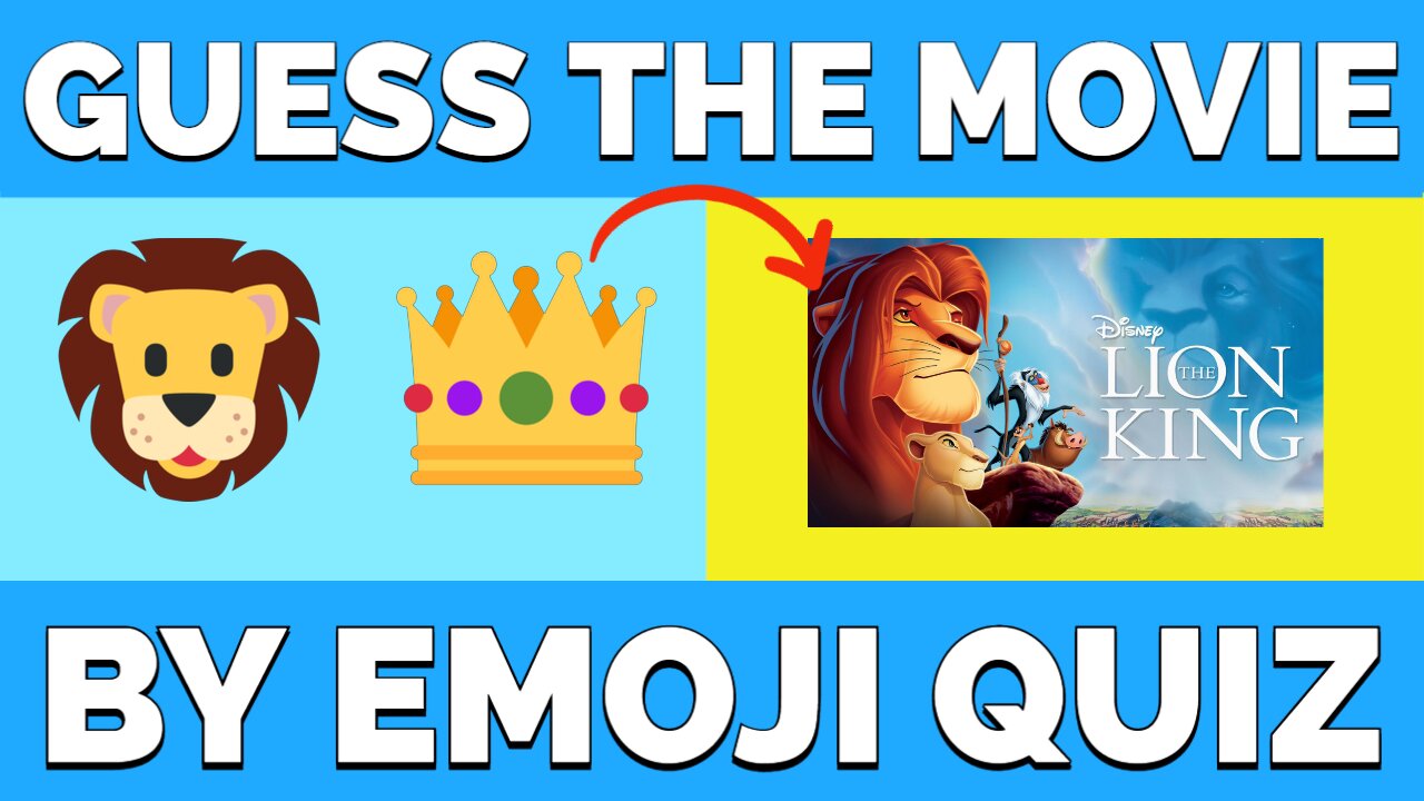 Guess the Movie by Emoji Quiz 🎬🍿 | Disney Animated Movie Quiz