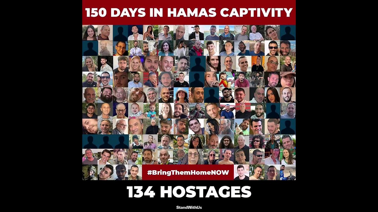 150 Days since Oct.7th Massacre! 150 Days of torture and anguish for the hostages in Hamas captivity