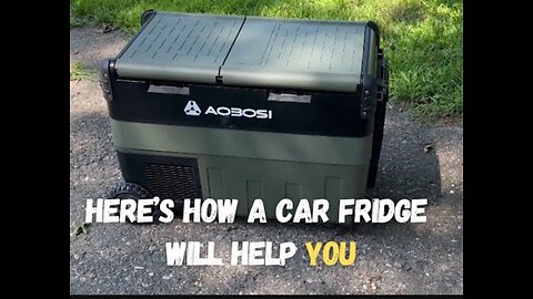 Hate wet food in a cooler? Try the Aobosi X40K CAR FRIDGE!