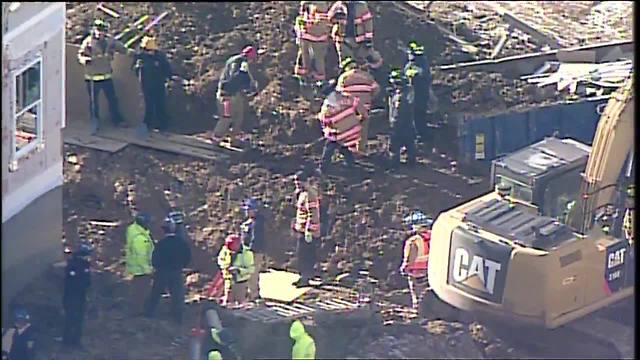 Crews respond to trench collapse in Morrow