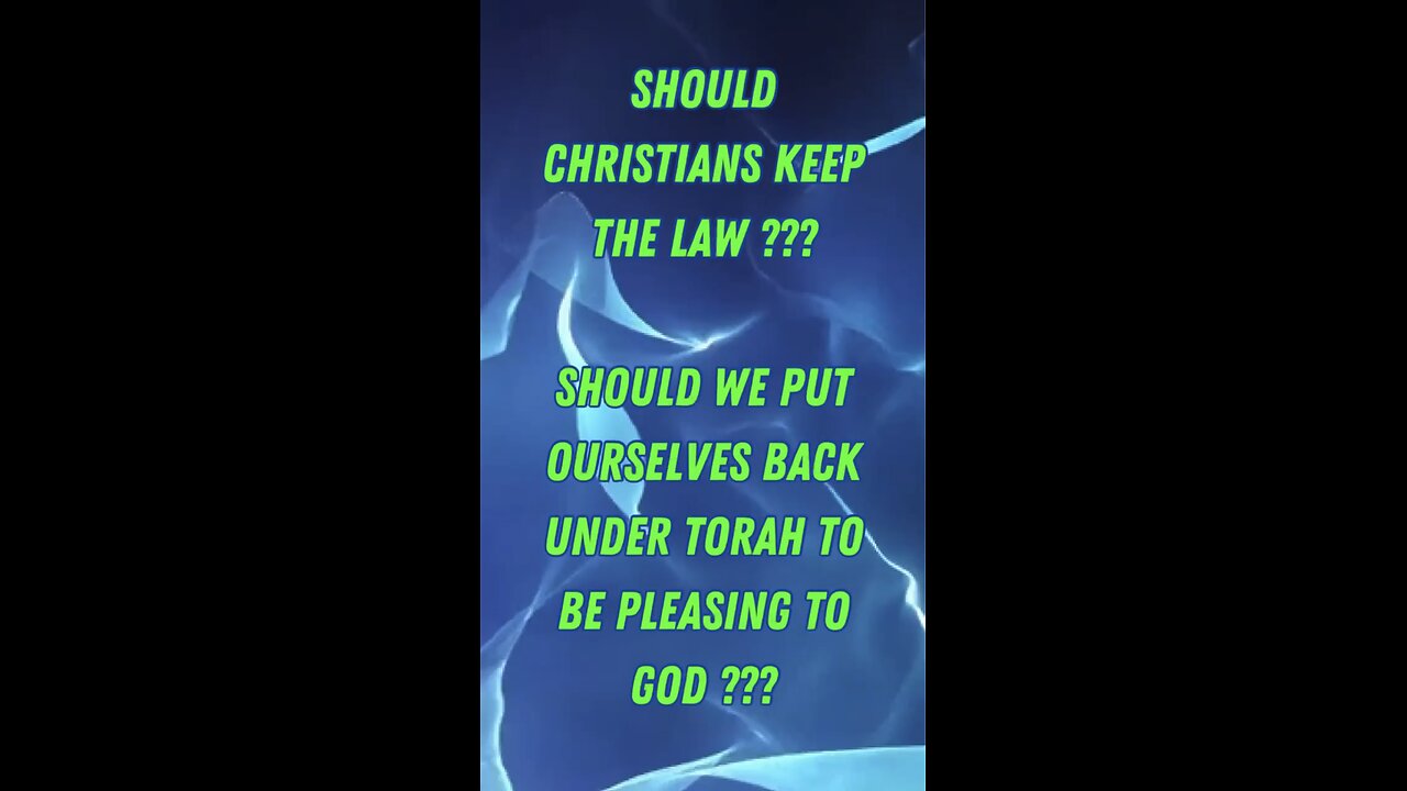 Are Christian’s under the law ? Are we called to observe Torah ? What does the bible say ?