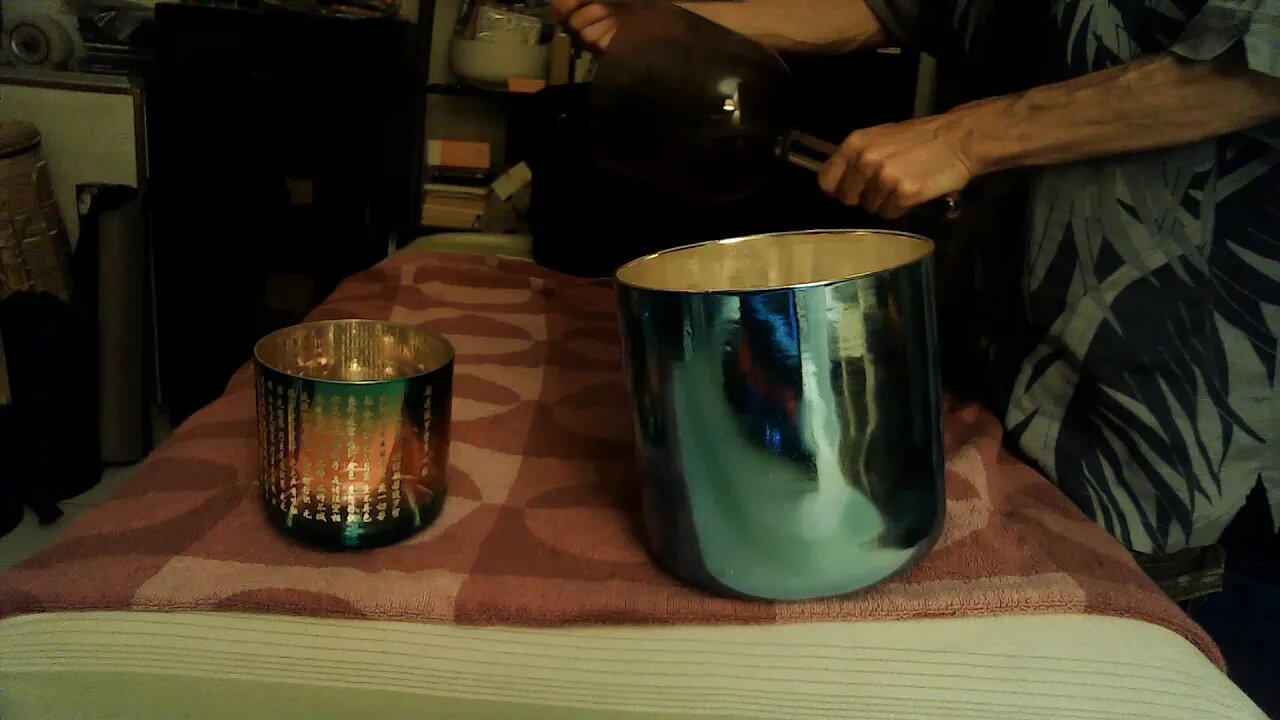 Crystal Alchemy Singing Bowls Sound Healing & Meditation - 3rd Eye / Crown Chakras - Jedi Shaman