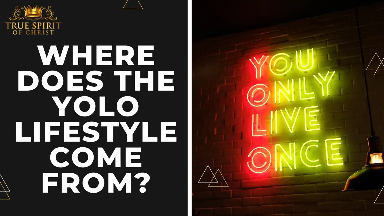 Where does the YOLO lifestyle come from? | Uzziah Israel