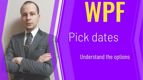 How to Use DatePicker in WPF .net 5