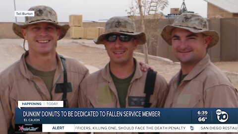 El Cajon Dunkin' Donuts to be dedicated to fallen servicemember