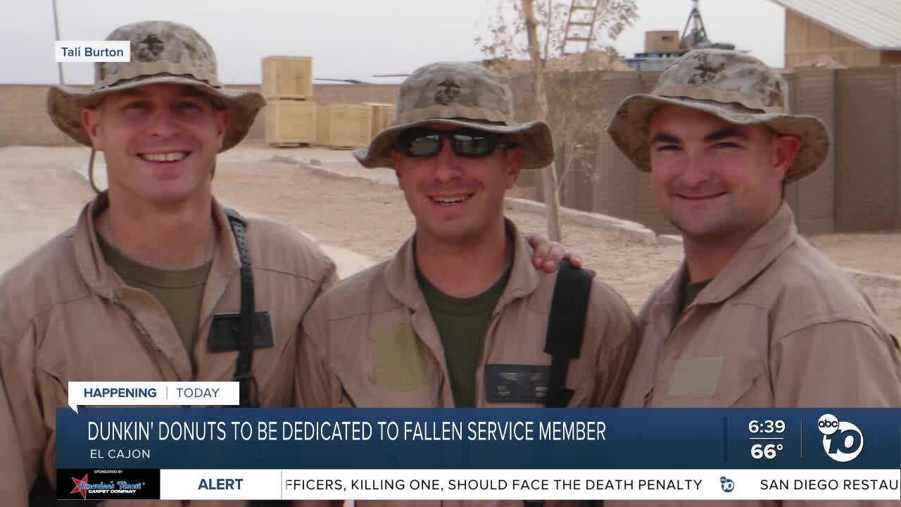 El Cajon Dunkin' Donuts to be dedicated to fallen servicemember
