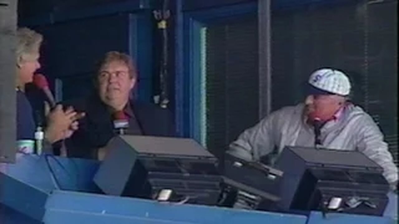 September 30, 1990 - John Candy Joins White Sox Announcers in Broadcast Booth