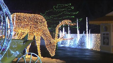 Elitch Gardens debuts Luminova light experience to reopen park for the holiday season