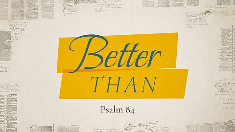 Better Than - Pastor Jeremy Stout