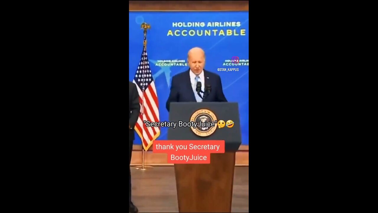 Biden calls Pete Buttigieg ''Secretary BootyJuice.''