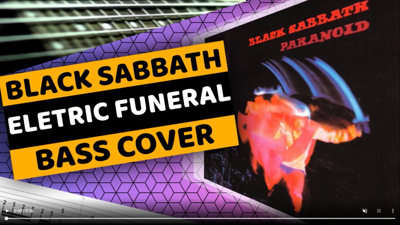 Black Sabbath - Eletric Funeral - Bass Cover & Tabs