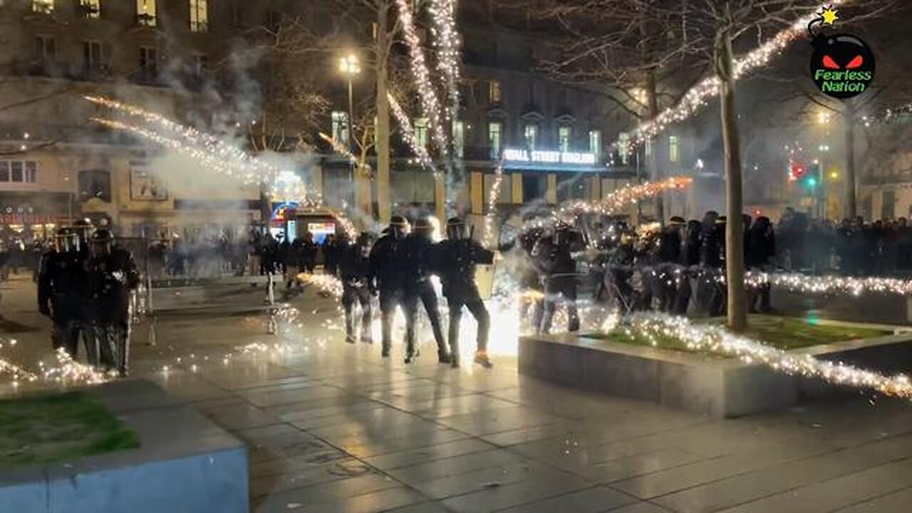 France: Protesters & Police Clash