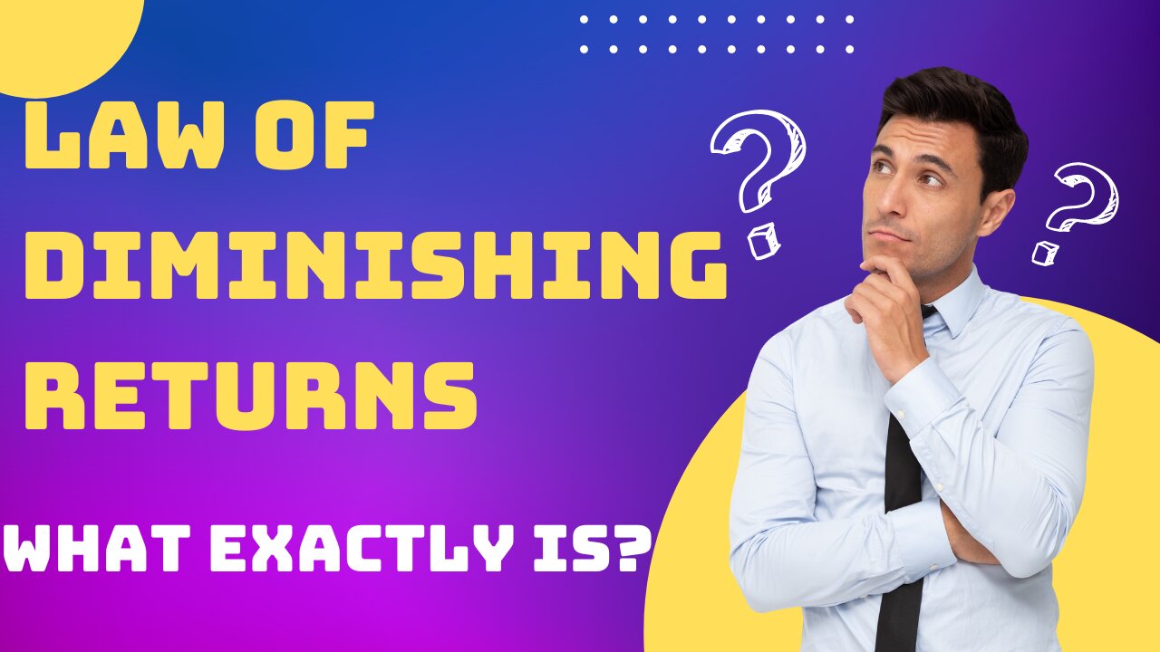 The Law of Diminishing Returns - What exactly is?
