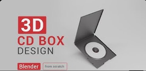 How to model 3D CD box in Blender from scratch