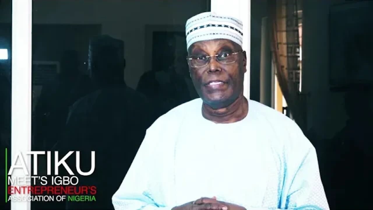 ATIKU ABUBAKAR MEETS IGBO ENTREPRENEUR'S ASSOCIATION OF NIGERIA