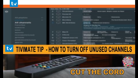 turn off unused Channels on Tivimate