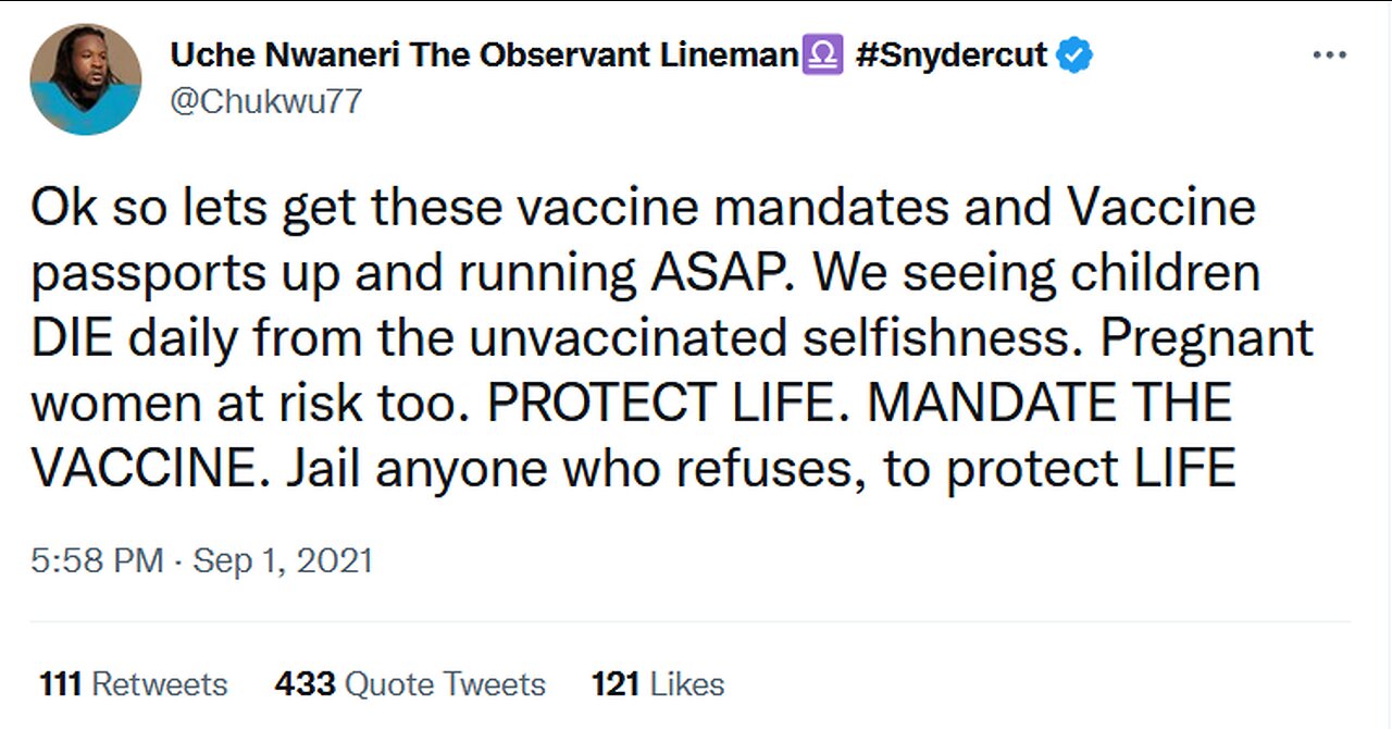 This retarded football player who wanted you jailed for being unvaccinated dies from the vaccine