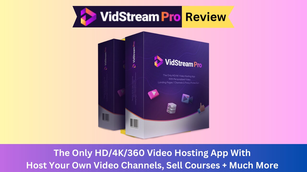 VidStream Pro Professional Review - Host Your Own Video Channels, Sell Courses + Much More