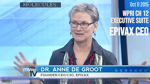 [Oct 11 2015] EpiVax CEO Anne de Groot on WPRI (Proteins, epitopes, and microsoft word)