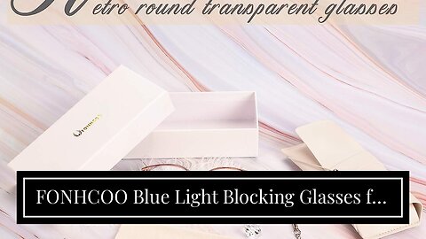 FONHCOO Blue Light Blocking Glasses for Kids, Computer Gaming Glasses for Boys and Girls with A...