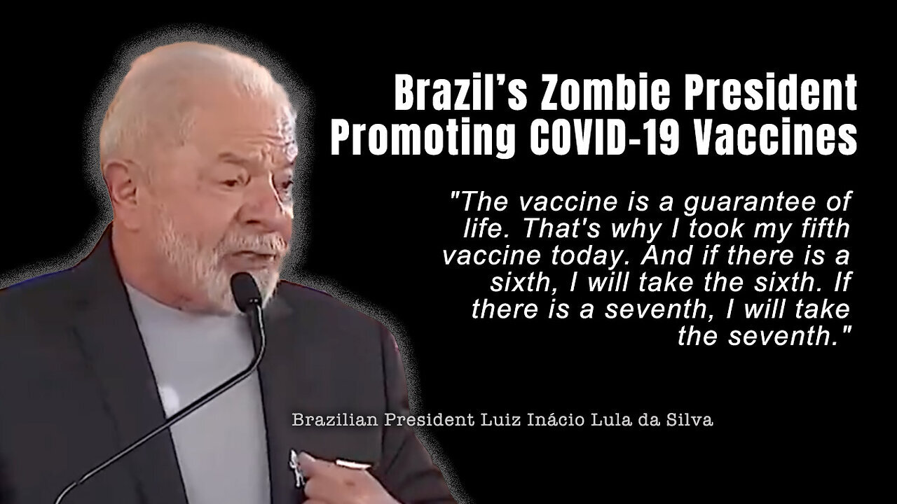 Brasiliens Zombie-Präsident wirbt für COVID-19-"Impfstoffe"...🙈🐑🐑🐑 COV ID1984