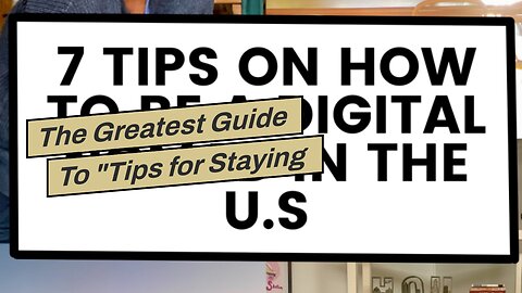The Greatest Guide To "Tips for Staying Productive as a Digital Nomad: Balancing Work and Trave...